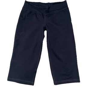 Patagonia Womens Athletic Capri Leggings Size Medium Black‎ Stretch Nylon Blend